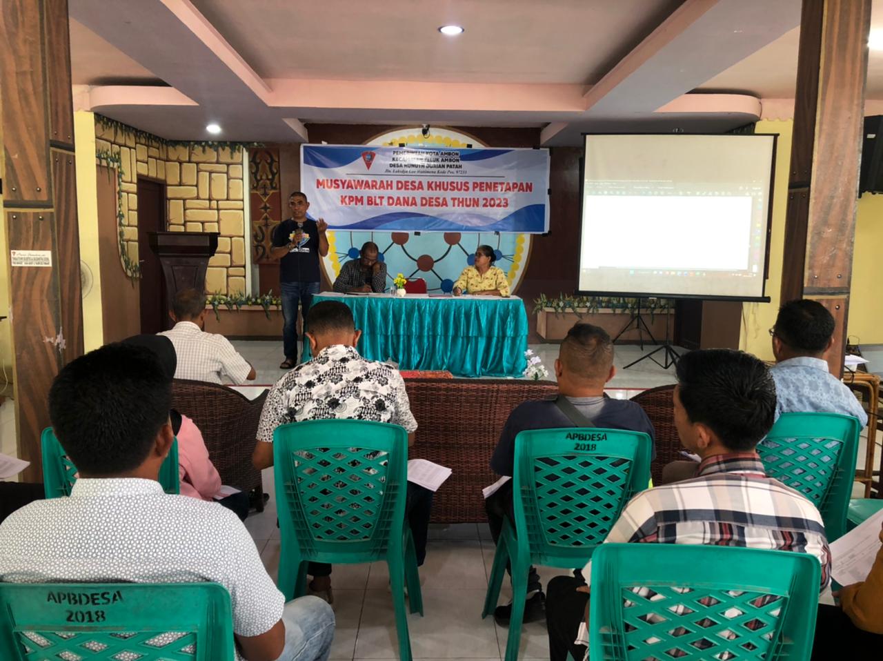 Musdesus  Menetapkan 49 KPM BLT-DD Hunuth Tahun 2023, 